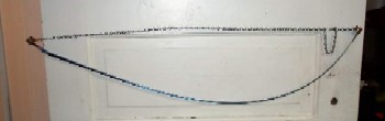 Bent blade drying in a chain jig