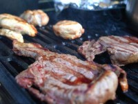 Grilled steak + chicken: Yum!
