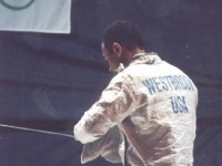 Peter Westbrook at the 1996 Olympics. Courtesy BlackBlades.com