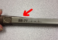 SR-71 Slight chip on the SR-71