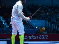 Daryl Homer in action at the 2012 Olympic Games. Photo Fencing.Net