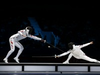 Women's Team Epee final between China and Korea at the 2012 London Olympics. Photo: S.Timacheff/FencingPhotos.com