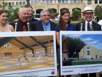 Breaking ground for the sports complex and fencing center at UIW