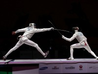 foil fencing at world combat games