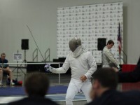 Damien competed in his first saber nationals. Photo credit: Cindi Williams-Moore