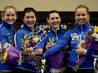 Estonia womens team epee gold Barcelona world cup